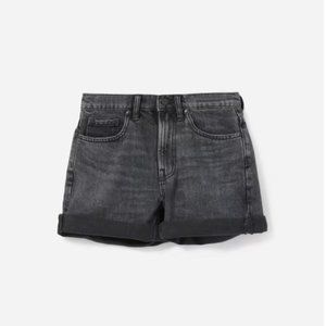 Everlane The Denim Short Distressed Black size 28